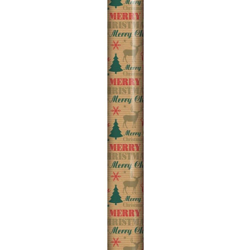 Picture of 3M CHRISTMAS KRAFT REINDEER WRAPPING ROLL